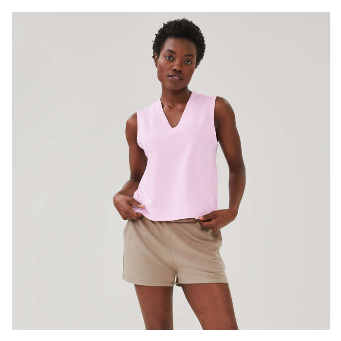Women's Active Terry V-Neck Tank
